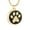 B/Gold, variant on Round with Paw Print Pet Cremation Jewelry for Ashes Urn Necklace Lockets for Dog Cat Ashes Holder