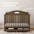 thumbnail image 2 of Graco Story 5-in-1 Convertible Baby Crib with Drawer and Reversible Headboard, Hazelnut, 2 of 16