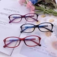 thumbnail image 3 of Xinwanna 1 Pair Anti Blue Light Computer Glasses without Degree Blue Light Blocking PC Frame UV Protection Office Eyeglasses Eyewear (Purple), 3 of 13