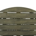 thumbnail image 5 of Christopher Knight Home 47" Round Outdoor Dining Table, Wood Patio Table with Slatted Pedestal Base, Grey, 5 of 8