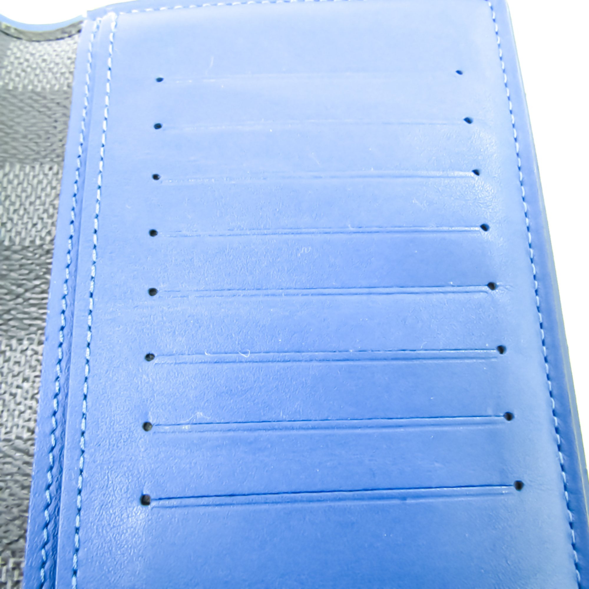 Louis Vuitton Damier Braza Wallet N63153 Men's Damier Canvas Long Wallet  (bi-fold) Blue,Ebene