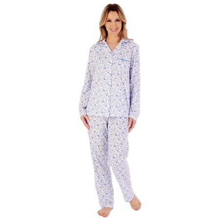 

Slenderella Ditsy Floral Jersey Cotton Long Sleeve Tailored Pajamas PJ02103