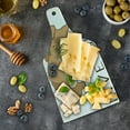 thumbnail image 5 of Sloth Cutting Board, Relaxed Happy Animal Lying and Eating Character Live Slow Phrase, Decorative Tempered Glass Cutting and Serving Board, Wine Bottle Shape, Pale Brown, by Ambesonne, 5 of 5