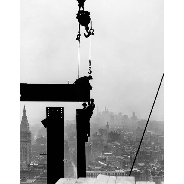 Empire State Building C1930 Nsteel Workers On Girders At The Empire State Building In New York City Photograph By Lewis Walmart Com Walmart Com