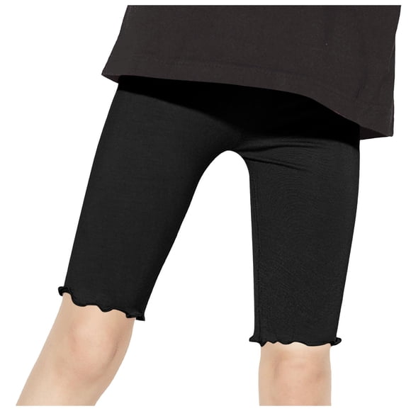 Pimfylm Baby Bloomers Basic Shorts Infant Baby Girls Harem Shorts Girls Under Dress Dance Bike Shorts Kids Active Shorts For Playground Gym Sports Size for 1-2 Years,Black