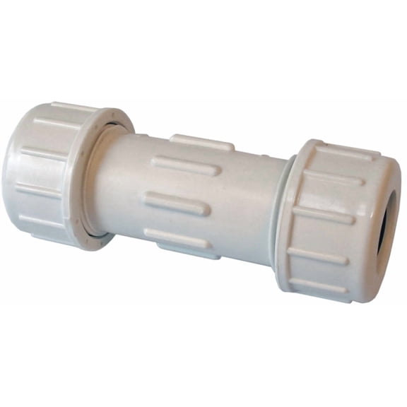 B and K 160-105 PVC Compression Couplings, 1"
