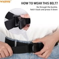 thumbnail image 6 of WHIPPY Mens Nylon Work Belts Web Canvas Belt with Heavy Quick Release Buckle Easy Trim to Fit, 6 of 8