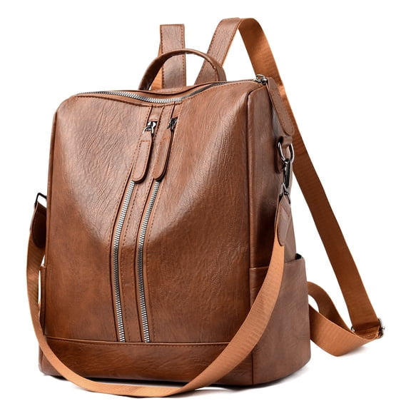 GOIACII Leather Backpack Purse for Women Travel Ladies Designer Fashion Casual College Shoulder Bag