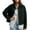Army Green, variant on Women's Faux Suede Button Down Jacket, Long Sleeve Lapel Collar Relaxed Casual Shacket ,Women's S-XXL