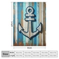 thumbnail image 4 of COMIO Nautical Anchor Gifts for Women Men Christmas Birthday Presents Retro Ocean Theme Decor Adults Bedroom Soft Plush Cozy Sherpa Throw Blanket for Couch Sofa, 4 of 6