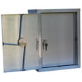 thumbnail image 4 of Omnimed Double Door Stainless Steel Narcotic Cabinet with 2 Shelves, 4 of 4