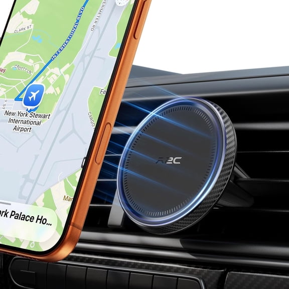 A2C Magnetic Phone Holder for Car, Air Vent, No Assemble, Rental, for MagSafe iPhone 12-17