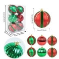 thumbnail image 2 of Christmas Tree Ornaments,Plastic Christmas Ball Pendant Decorative Powder Painted Hollow Baubles Holiday Party Decor For Christmas Tree Decorations Home Store Scene Layout Festival Accessories, 2 of 6