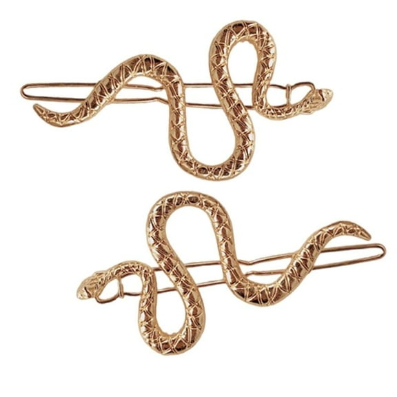 WINDLAND 2pcs Metal Snake Shaped Hairpin Serpents Hair Accessories for Everyday and Event