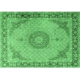 thumbnail image 1 of Ahgly Company Indoor Rectangle Medallion Emerald Green Traditional Area Rugs, 7' x 9', 1 of 4