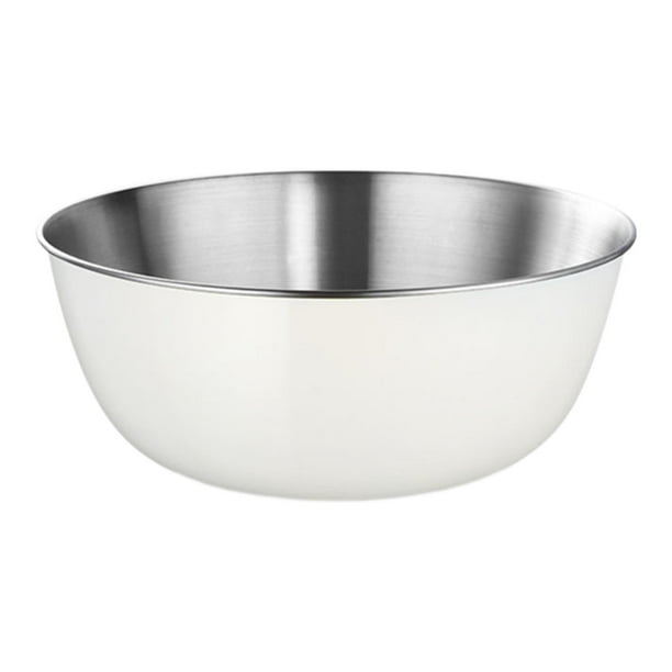 Tazón de sopa ensalada tazón para hornear múltiples apilables para tazón para tazón de acero inoxidable tazón de mezcla para frutas de restaurantes en 16 cm