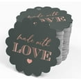 thumbnail image 4 of Inkdotpot Made With Love Text Bottle Tag Real Rose Gold Foil Favor Hang Tags 50 Pack, 4 of 6