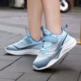 thumbnail image 6 of YunPes Kids Boys Breathable Mesh Sneakers Hook and Loop Non-Slip Running Shoes Trendy Gradient Athletic Shoes Everyday Wear, 6 of 7