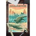 thumbnail image 3 of Vintage Print Press, Alligator (12x18 Wall Art Poster, Room Decor), 3 of 3