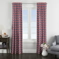 thumbnail image 2 of Bacati Curtain Panel Blue/Red Zigzag Mix N Match, 1.0 CT, 2 of 3