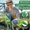 thumbnail image 7 of HANDLANDY Women Gardening Gloves, Thorn Proof Breathable Ladies Rose Pruning Long Gauntlet Floral Print Garden Yard Gloves, Gift for Gardeners, 7 of 7