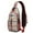 Orange and Black, variant on Sling Backpack,Multicolor Christmas Tree Pattern Crossbody Bag with Water Bottle Holder,Waterproof Sling Bag for Men/Women with Chest Phone Holder for Hiking,Travel