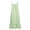 Green, variant on Summer Dresses for Women Sleeveless V-Neck Cami Maxi Dress Cute Ruffle Plaid Dress Vacation