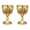 2PCS Gold #271, variant on Vintage Embossed Goblet, Handmade Retro Shot Glass Medieval Chalice Decorative Liquor Cup for Home Bar Party Wedding Gift Table Decor Ornaments