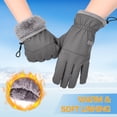 thumbnail image 4 of REDESS Unisex Winter Waterproof Black Gloves for Men and Women for Ski Driving Running Cycling Cold Weather, 4 of 7