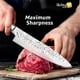 thumbnail image 5 of Cuchillo Utilitario de 5 Pulgadas con Vaina, Cuchilla Forjada Martillada de Acero Inoxidable Afilada, Antiadherente para Cortar Frutas y Verduras, Herramienta de Cocina, 5 of 7