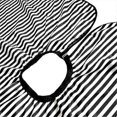 thumbnail image 4 of Adjustable Black and White Striped Hairdressing Cape for Hair Cutting/Barber Cape, 4 of 5