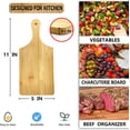 thumbnail image 2 of 11x5 In Mini Charcuterie Boards,6 Pcs Small Wood Cutting Board Bulk Cutting Board for Crafts with Handle,Laser Engraving Cutting Boards Blank,Unfinished Wood Cutting Boards,Mini Cheese Board as Gift, 2 of 3
