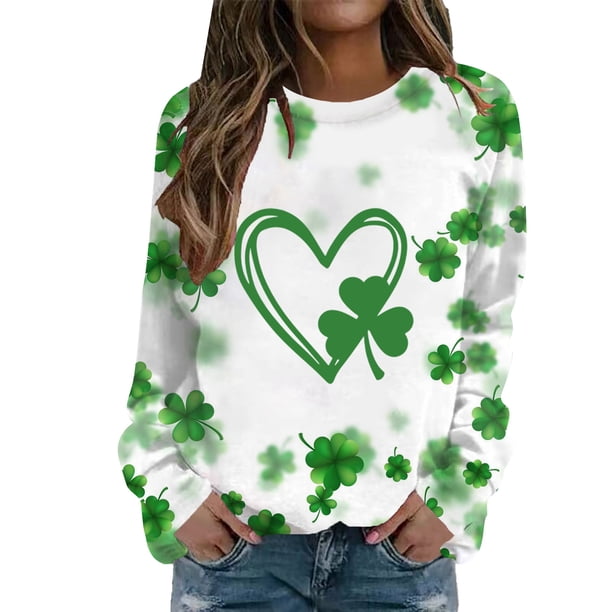 Gibobby Sudadera sin capucha y ocio Sudadera con capucha de moda para mujer, camisa deportiva, informal de manga larga, camisa deportiva holgada de otoño (Transparente, 35)