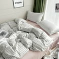 thumbnail image 7 of Light Luxury Retro Style Small Fresh Thick Strip Four-piece Bedding Student Dormitory Three-piece Set HYwys, 7 of 7