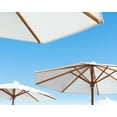 thumbnail image 3 of PRE Sales 9' Ivory Market Patio Umbrella with Teak Hardwood Pole and Pulley System, 3 of 6