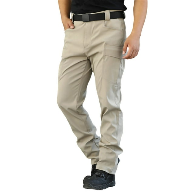 Yaoyar Men's Tactical Cargo Pants Water Resistant Lightweight Hiking Pants Outdoor Work Pants with Multi Pockets