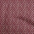 thumbnail image 1 of oneOone Cotton Poplin Maroon Fabric Kids Animal Sewing Craft Projects Fabric Prints By Yard 42 Inch Wide, 1 of 5
