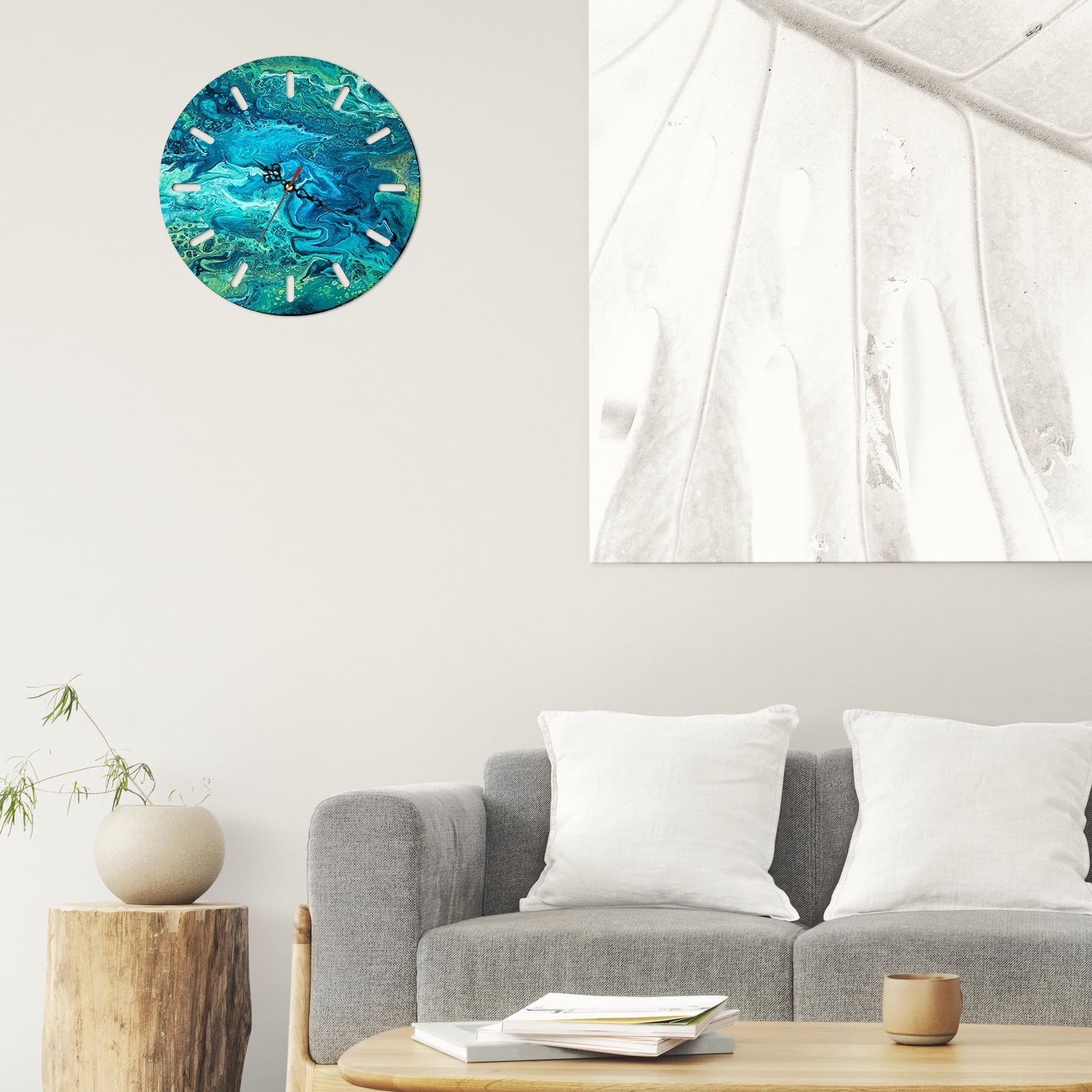 Zcyifa 1 Set Clock Resin Silicone Mold for DIY Wall Clock Decoration