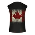 thumbnail image 5 of Camiseta sin mangas de cuello redondo para hombre, informal, a la moda, con estampado, sin mangas, deportiva, de poliéster, 5 of 5