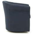 thumbnail image 3 of Fox Hill Trading Marlee 19"H Polyester Fabric Swivel Club Chair in Dark Blue, 3 of 4
