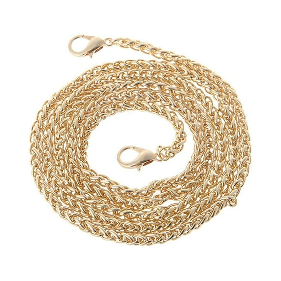 Yoetaun Replacement Purse Chain Strap Handle Shoulder Crossbody Handbag Bag Metal 120cm Gold