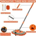 thumbnail image 2 of WillingHeart 47.5" Car Wash Brush Mop Cleaning Tool with Long Handle Kit for Washing Detailing Cars Truck, SUV, RV, Trailer, Boat 2 in 1 Chenille Microfiber Sponge Duster Not Hurt Paint Scratch Free, 2 of 7