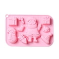 thumbnail image 2 of Biscuit Mold 9-grid DIY Prop Baking Tool Exquisite High-temperature Resistance Interactive Household Accessories Silicone Molds Pink, 2 of 9