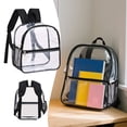 thumbnail image 2 of Sac à Dos Transparent Grande Capacité Léger pour Voyage Randonnée École Collège Travail Ordinateur Portable Design Durable, 2 of 6