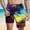 A394 Multicolor, variant on Swim Trunks for Men with Built-in Compression Liner Quick Dry Board Shorts 2 in 1 Workout Athletic Beach Shorts Elastic Waist Drawstring Summer Surfing Activewear