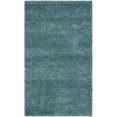 thumbnail image 1 of Hawthorne Collection Tapis Shag Aqua - 4 Pieds x 6 Pieds, 1 of 1