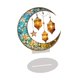 thumbnail image 2 of Decoración de Ramadán 2D, adorno de mesa plano, obra de arte árabe, suministros para fiestas, luna Estilo B, 2 of 8