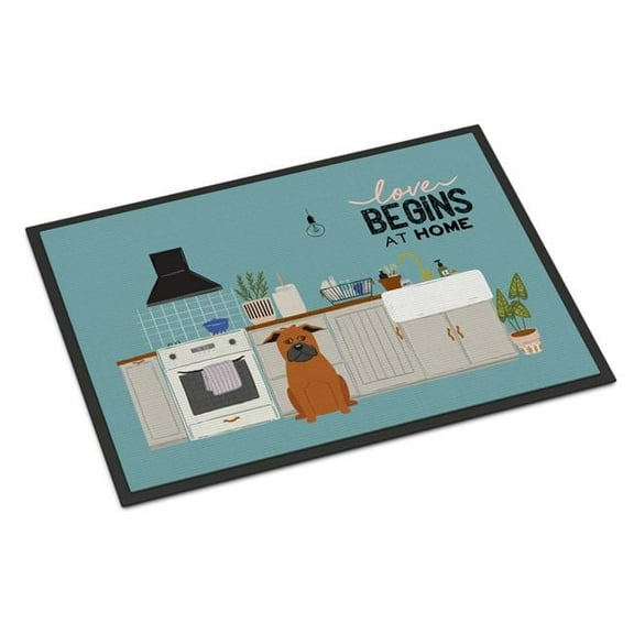 Carolines Treasures CK7815JMAT 24 x 36 in. Chinese Chongqing Dog Kitchen Scene Indoor or Outdoor Mat