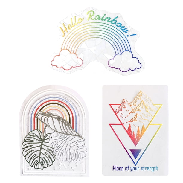 Rainbow Prism Stickers Light Catcher PVC Window Decal Home Decor (RPS093)