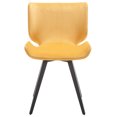 thumbnail image 4 of SAFAVIEH Couture Matty Scandinavian Velvet Solid Dining Chair, Mustard, 4 of 12